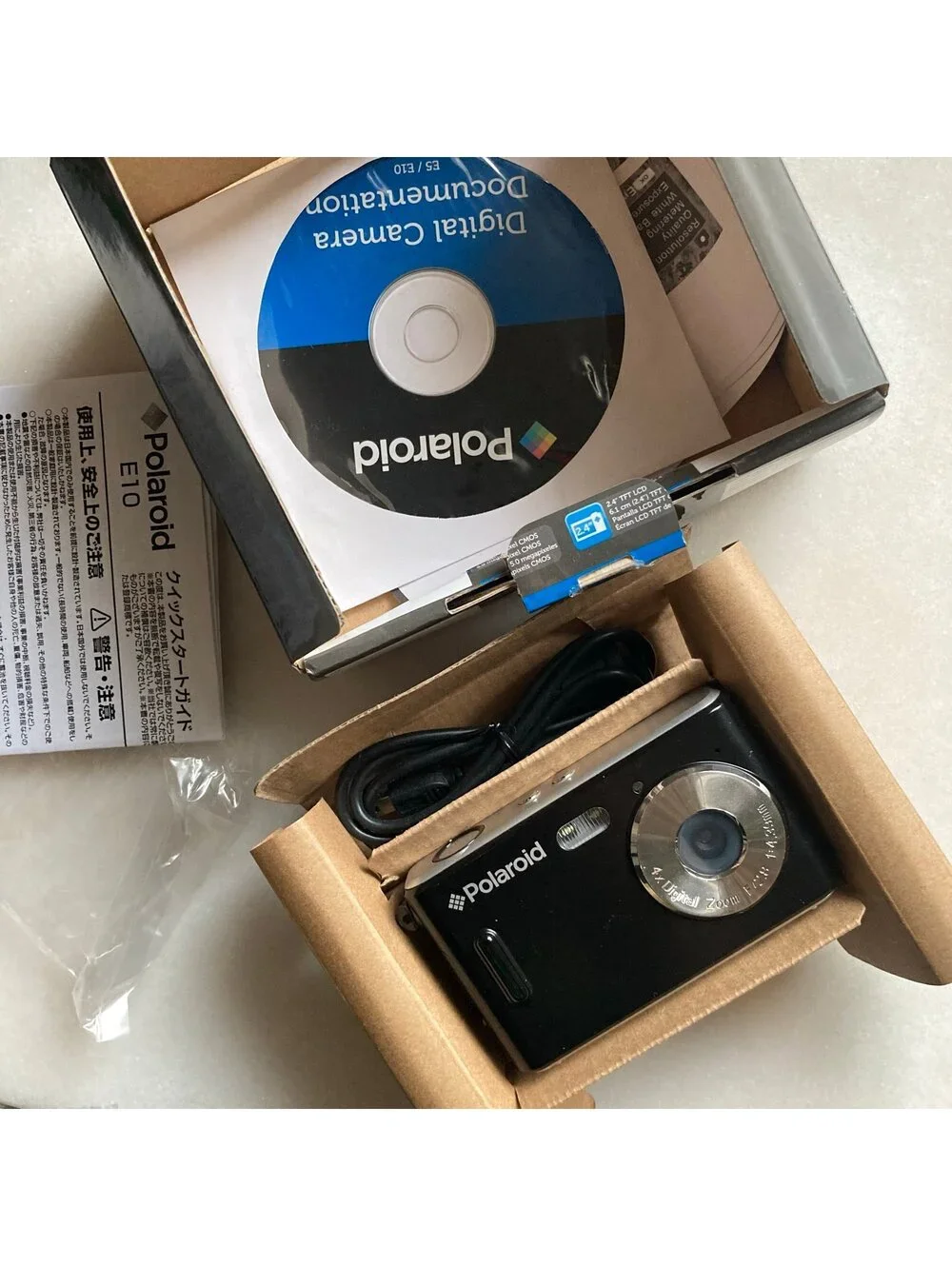 Polaroid E10 5MP Digital Toy Camera Compact Vintage Retro Y2K Tested
